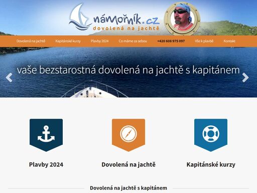 námořník.cz je one man speciálka pro vaší dovolenou na jachtě s kapitánem, s celosezónním provozem již od roku 2001.
