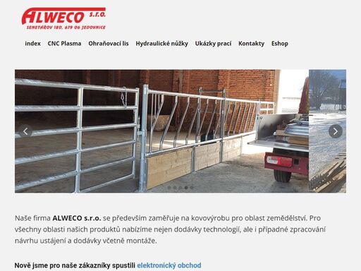 alweco s.r.o. - svářečské a zámečnické práce, kovovýroba, zemědělské stavby, ohrady, krmelce ploty
