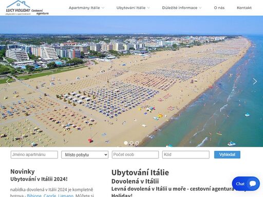 ubytování itálie - pronájem apartmánů o moře v itálii. nejbližší přímořská letoviska z české republiky - bibione, caorle a lignano. levná dovolená u moře.