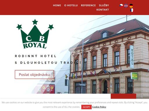tří hvězdičkový rodinný hotel s kapacitou 54 míst, s restaurací na hlavní třídě cca 15 minut chůze od historického centra českých budějovic.
