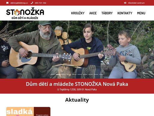 www.ddmstonozka.cz