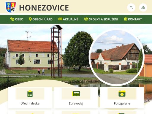 oficiální stránky obce honezovice
