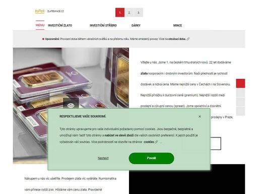 zlato. nejvýhodnější ceny. s garancí výkupu. nové cihličky a mince za aktuální cenu zlata. specialisté na investice do drahých kovů již 22 let! rychlost. spolehlivost.