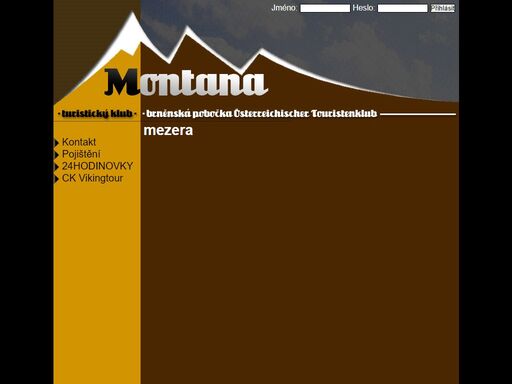 webové stránky turistického klubu montana, brněnské pobočky österreichischer touristenklub.
