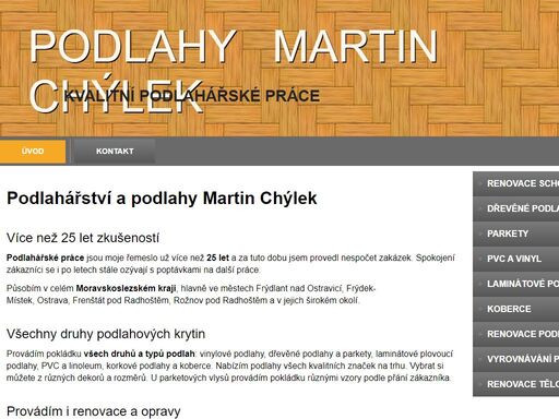 www.podlahy-chylek.cz