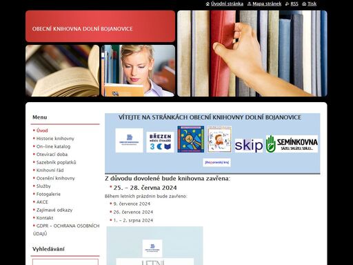 profesionální obecní knihovna dolní bojanovice. online katalog knih.