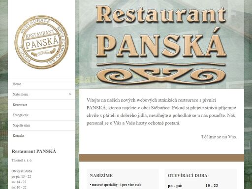 www.restaurantpanska.cz