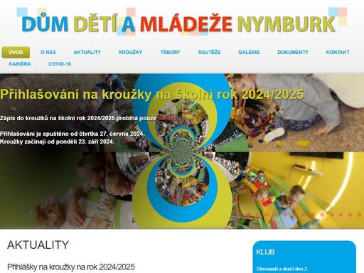 oficiální webové stránky domu dětí a mládeže nymburk