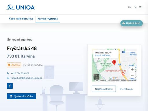 uniqa.cz/detaily-pobocek/karvina-frystatska