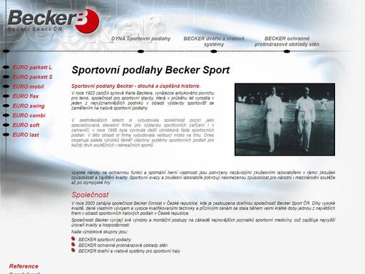 společnost becker sport zajišťuje sportovní povrchy, umělé povrchy, sportovní podlahy, sportovní systémy a další.