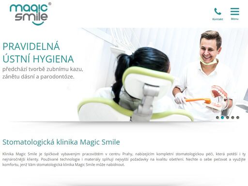 magic smile je stomatologická klinika v centru prahy 2 se špičkovým vybavením, kvalitní zubní péči a širokou nabídkou poskytovaných služeb.