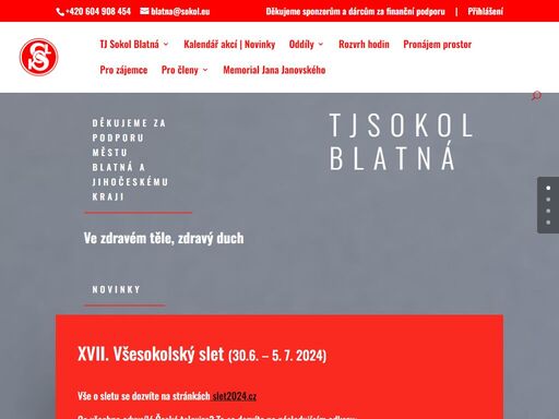 www.tjsokolblatna.cz