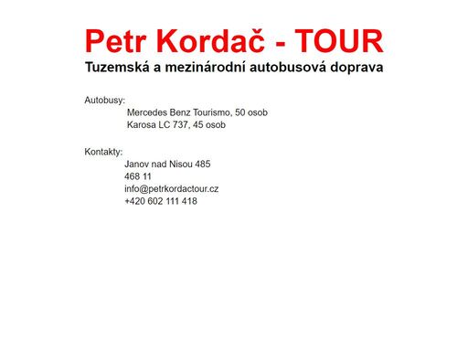 www.petrkordactour.cz