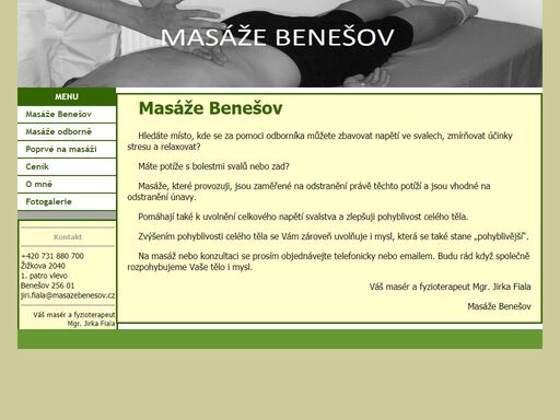 www.masazebenesov.cz