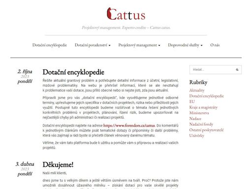 projektový management. experto credite – cattus catus.