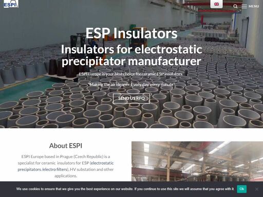 espi europe based in prague - czech republic is a specialist in ceramic insulators for esp (electrostatic precipitators/electro filters).