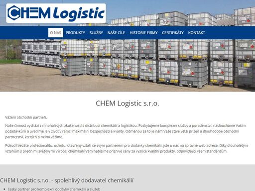 chem logistic s.r.o. to je dlouholetý partner v oblasti dodávek chemikálií pro průmysl a zemědělství.
