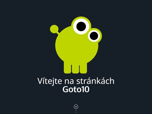 oficiální stránky společnosti goto10 s.r.o. zabívající se tvorbou webových stránek a aplikací.