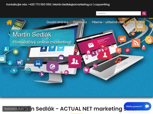 martin sedlák je uznávaný konzultant v oboru internetový marketing. firmám navrhuje úspěšné obchodní a marketingové on-line strategie.