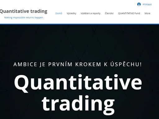 qauntitative trading je komunita, která se snaží pomáhat všem! nečekej a přidej se i ty. hledáme jen ty nejlepší, protože chceme jen ty nejlepší výsledky. 