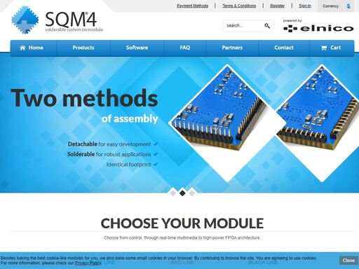 embedded system consisting of robust solderable modules, range of cheap lcd displays and useful accessories, all this available also as a complete development kit.