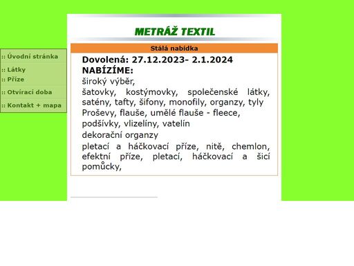 www.metraztextil.cz