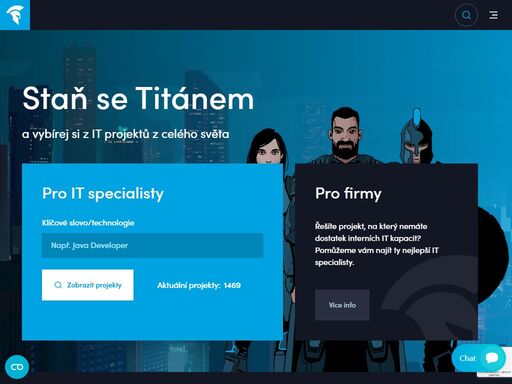 jsme titáni v outsourcingu it specialistů - zajišťujeme efektivní nábor pro it projekty a top projekty pro it specialisty. přidejte se k nám!