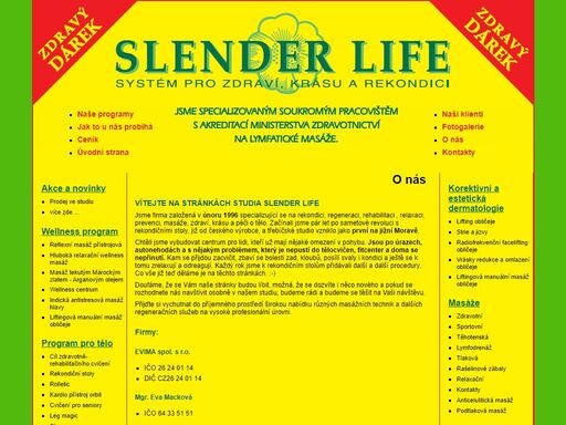 slenderclub.cz - třebíč a jihlava. specializované soukromé pracoviště s akreditací ministerstva zdravotnictví na lymfatické masáže.