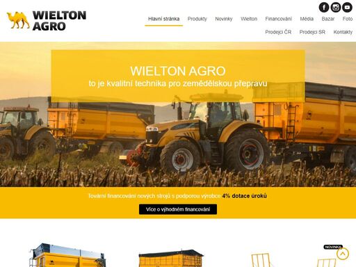 wielton agro jsou kvalitní traktorové návěsy, traktorové přívěsy a traktorové podvalníky