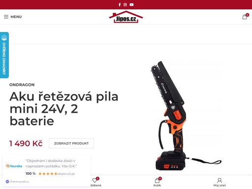 jipos nabízí prodej kvalitního nářadí, autodoplňků a zahradní techniky za nejlepší ceny na českém trhu. pravidelné slevové akce a levná doprava