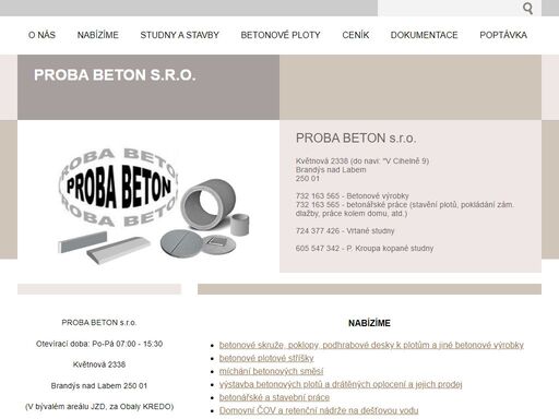 www.probabeton.cz