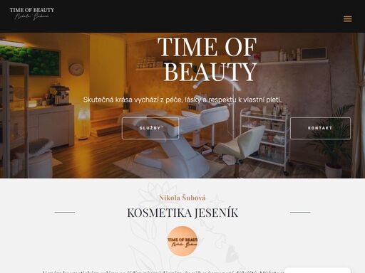 nikola šubová - time of beauty - kosmetika jeseník. nabízíme přední značky a personalizované poradenství pro vaši dokonalou péči.