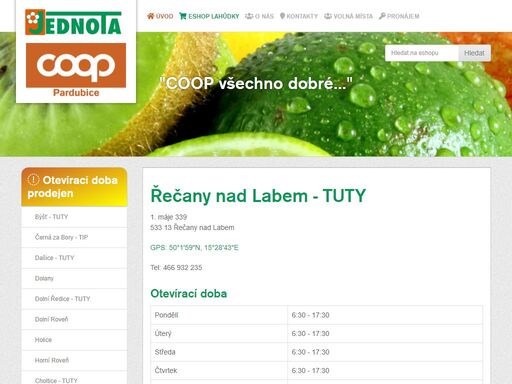 jednotapce.cz/Prodejna/Recany%20nad%20Labem