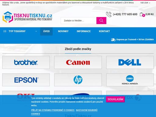 spotřební materiál pro tiskárny