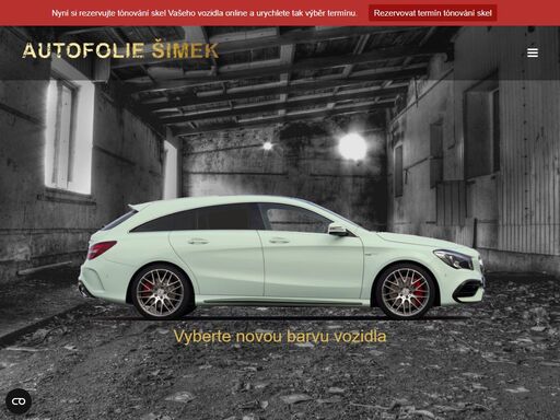 autofolie šimek - tónování autoskel, polepy vozidel, reklama, grafické práce