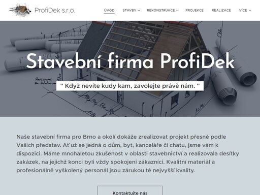 naše stavební firma nabízí veškeré stavební práce v brně a okolí. výstavba rodinných domů, rekonstrukce, projekční práce...kontaktujte nás!