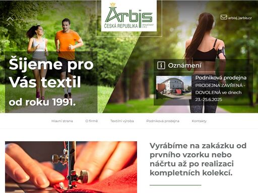 arbis - šijeme pro vás textil