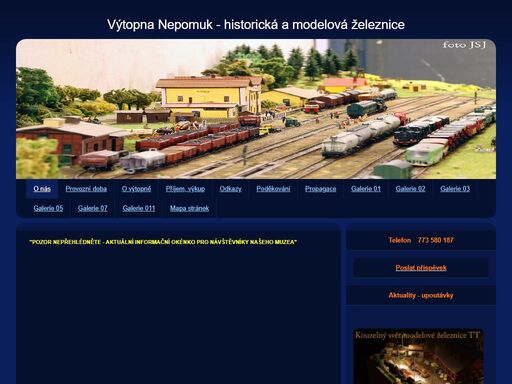 malé můzeum z železniční tématikou a funkční kolejiště tt, ho ve městě nepomuk, dvorec, rožmitálská 63, 335 03 nepomuk - dvorec, plzeňský kraj, česko.