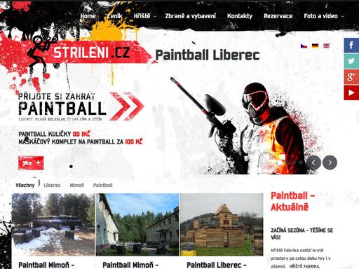 přijďte si zahrát paintball a prověřit svoje schopnosti týmové spolupráce s přáteli na naších hřištích v okolí měst liberec, mladá boleslav a doksy.