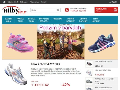 hilby-outlet.cz - akce, výprodej boty a oblečení