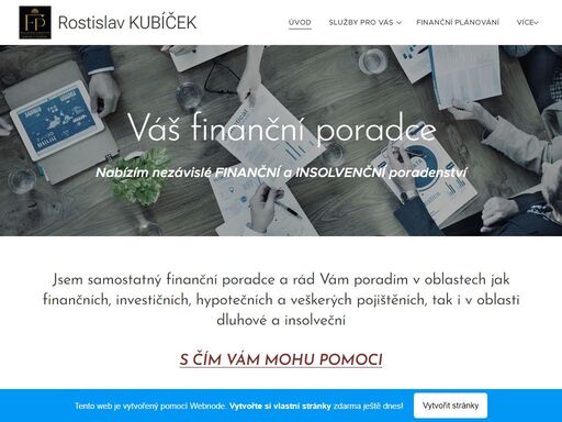 finanční a insolvenční poradenství - poradenství v oblastech finančních, pojišťovacích ale i dluhové