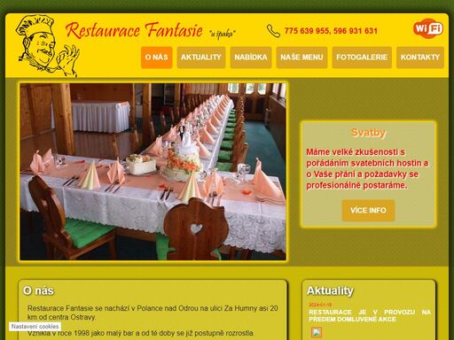 restaurace fantasie, ostrava polanka nad odrou - svatby, svatební hostina, restaurace pro svatbu ostrava, promoce, oslavy, letní zahrada