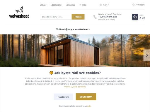 kontejnery, kontejnerové rámy a food trucky