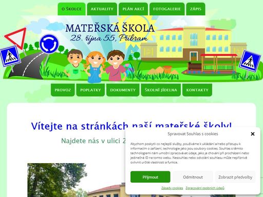 oficiální stránky mateřské školy 28. října příbram