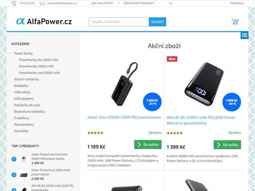 homepage. srovnání produktů alfapower.cz




 
 










 
 
 anker powercore ii 6700
 anker powercore 10000 pd redux
anker powercore 13000
anker powercore 20100
anker powercore speed 20000 (qc 3.0)
anker powercore speed 20000 pd
anker powercore ii 20000
 anker powercore 26800


kapacita…