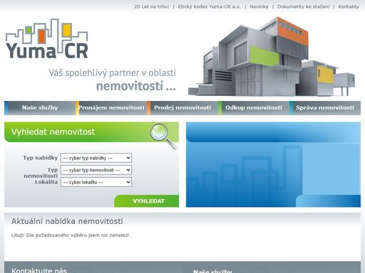 yuma-cr - komplexní služby v oblasti nemovitostí.