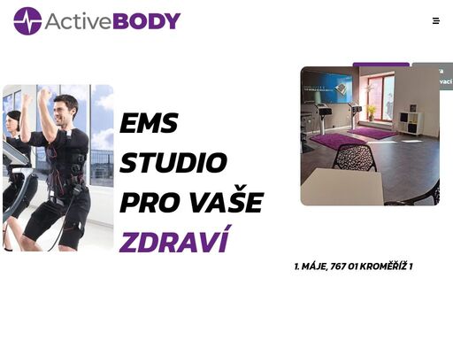 activebody kroměříž - ems studio pro vaše zdraví. ems je druh tréninku, při kterém efektivním způsobem procvičíš kompletně celé tělo za pouhých 20 minut.