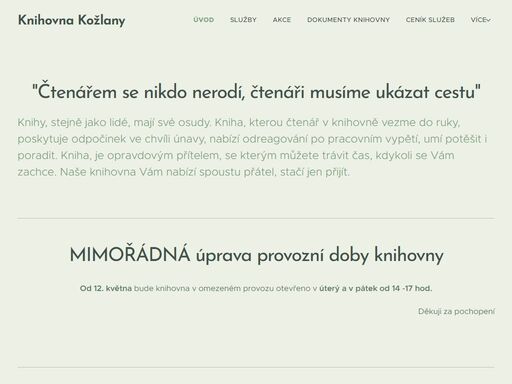 knihovna.kozlany.cz