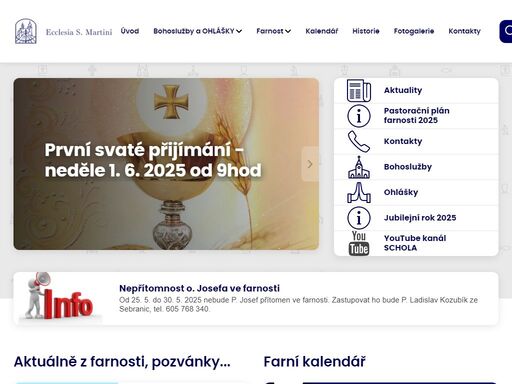 římskokatolická farnost sv. martina v dolním újezdě u litomyšle najdete na farnost.dolniujezd.cz