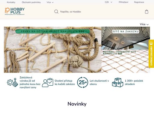 homepage. velkoobchod - maloobchod - zakázková výroba
 
široký výběr jutových produktů, geotextilií, lan, sítí, vázacích prostředků a obalového materiálu 
 
výroba sportovních prvků na zahradu i do interiéru.
zaplétání a lisování lan na míru.
  
nasloucháme vašim přáním
sortiment neustále rozšiřujeme, tak…